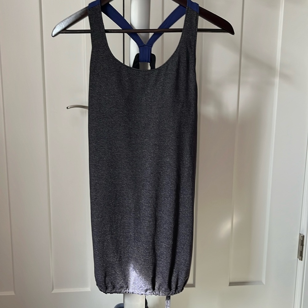 Lucy Workout Tank Top with Built-in Bra and Drawstring Waist